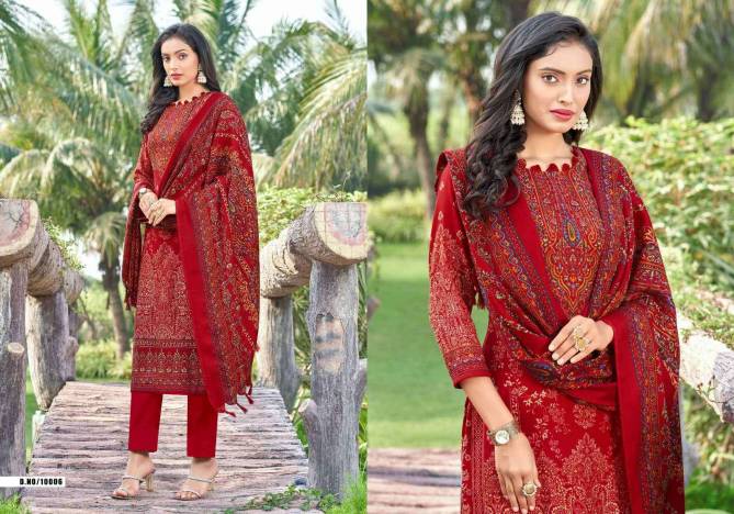 Radhe Kashmir Ki Kali Vol 10 Pashmina Dress Material Catalog

